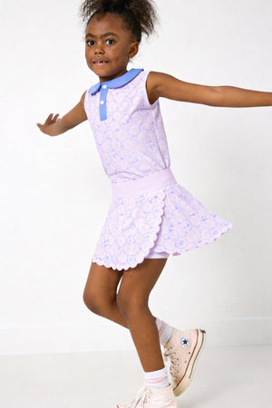 Lavender Love Scallop Skort