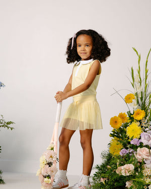 Lemon/White Girly Girl Tank