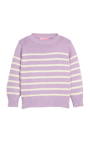 Striped Sweater-Lavender (Kid)