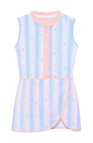Striped in Bloom Tennis Dress