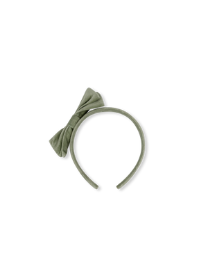 Hadley Headband - Leyland Green Velvet