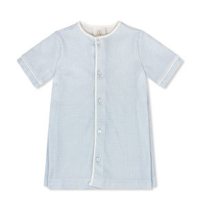 Welcome Little One Baby Blue Minigingham Daygown