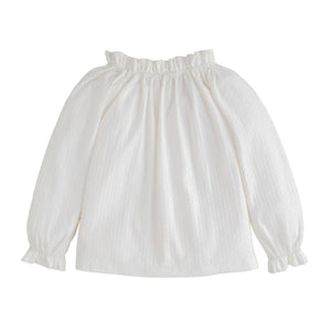 Snow Pointelle Tory Top