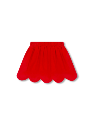 Susie Scallop Skirt - High Point Red Cord (Big Kid)
