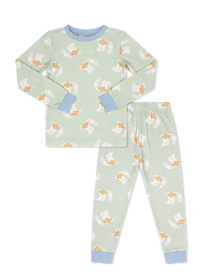 Sweet Pea PJ Set - Baking Spirits Bright w Blue (Baby)