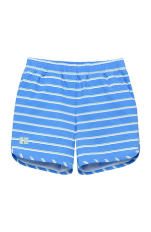Sky Blue Baseline Stripe Super Short