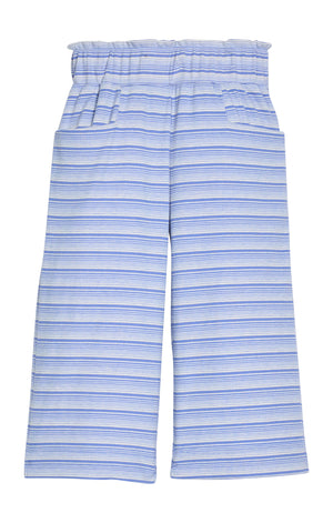 Blue Sparkle Stripe Palazzo Pants