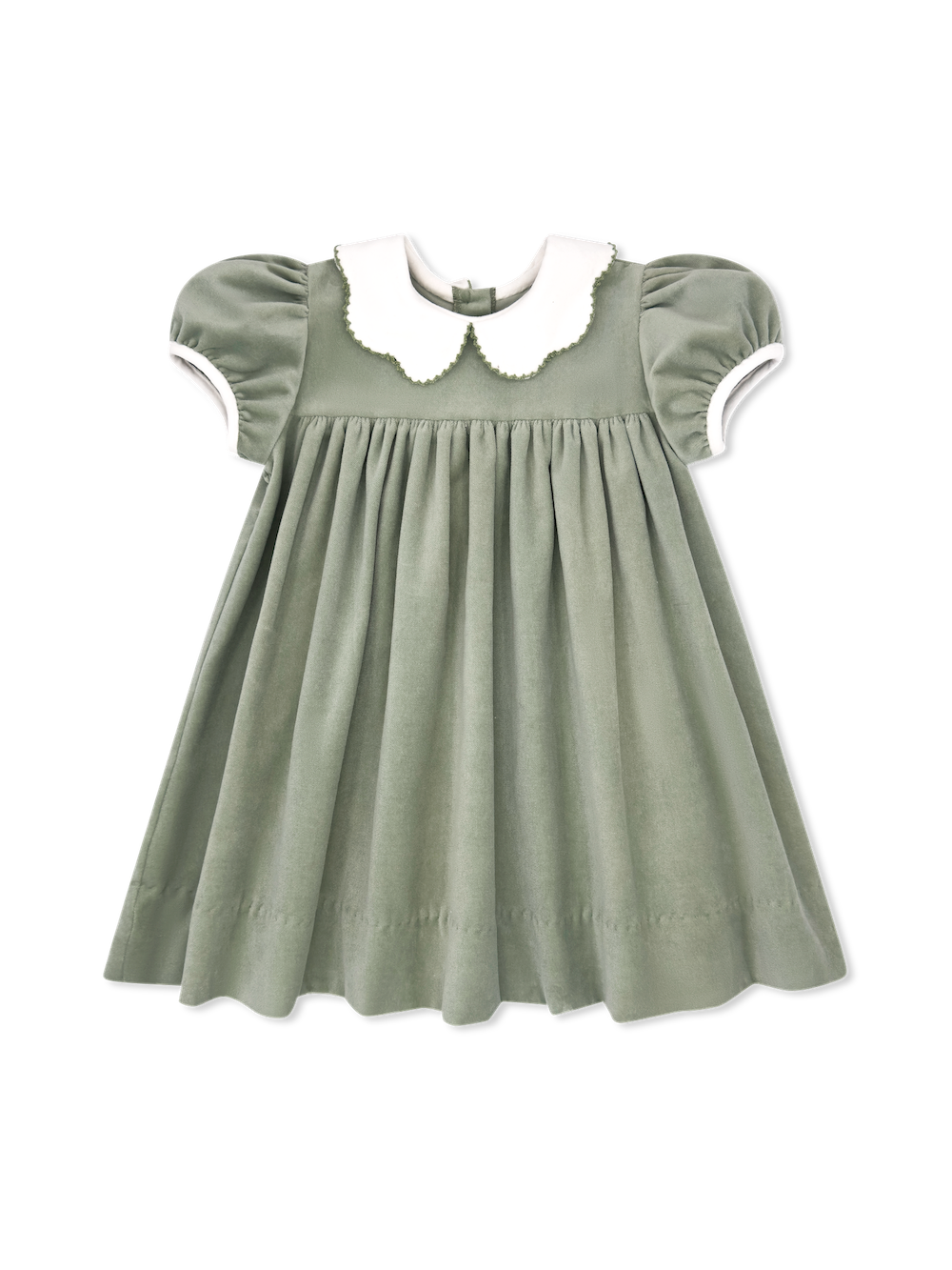 Special Moments Dress - Leyland Green Velvet (Baby)