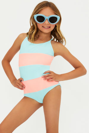 Guava Jelly Colorblock Little Calista One Piece