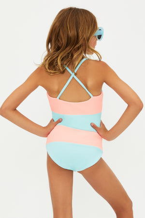 Guava Jelly Colorblock Little Calista One Piece