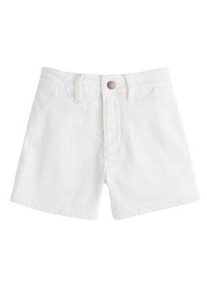 Ivory Denim Shorts