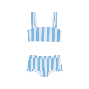 Bay Stripe Bandeau Bikini and Swim Short