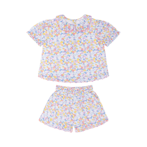 Jasmine Blossom Puff Sleeve Short Set