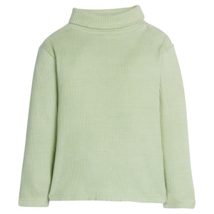 Ribbed Turtleneck-Pistachio Ice Cream
