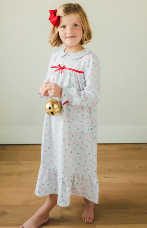 Classic Nightgown-Candy Cane (Big Kid)