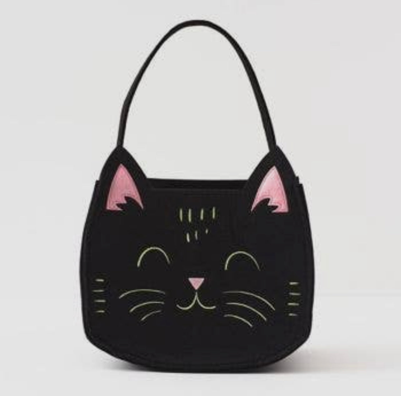 Black Cat Felt Tote