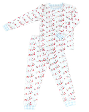 Boys Christmas Train Two Piece Jammies (Kid)