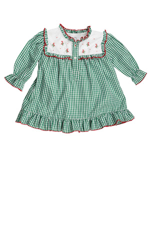 Candy Cane Loungewear Girl Dress (Toddler)