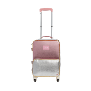 Mini Logan Pink/Silver Suitcase