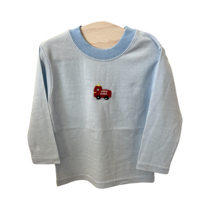 Crochet Firetruck Shirt (Kid)