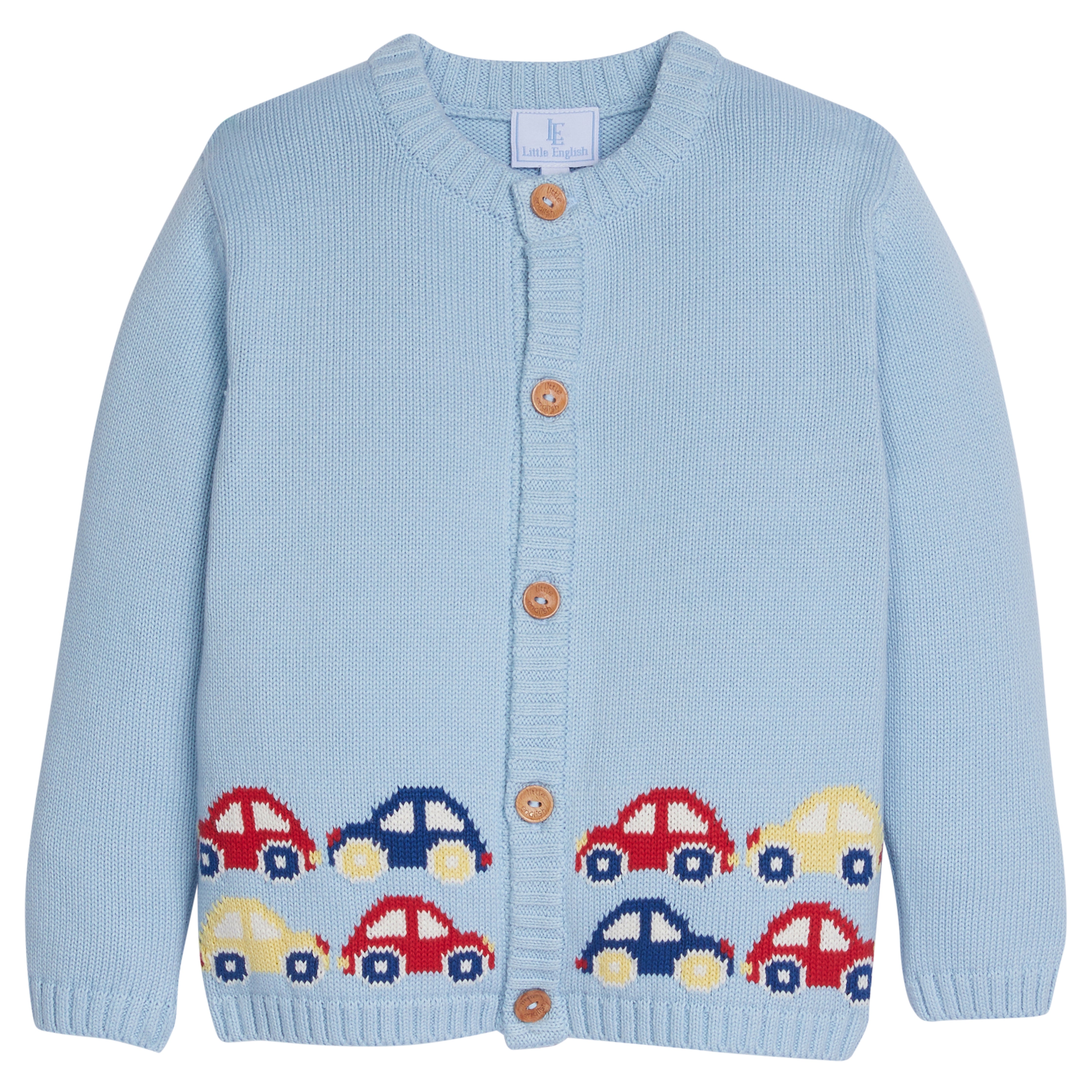 Intarsia Cardigan-Cars & Mallard (Baby)