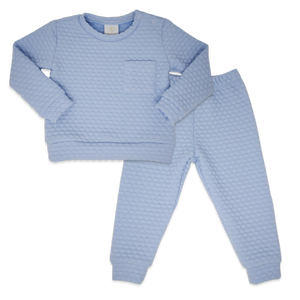 Quilted Sweatsuit-Blue (Toddler)