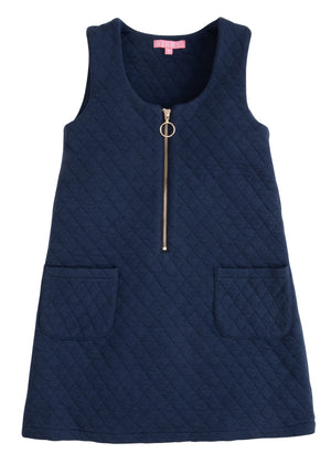 Quilted Jumper-Navy