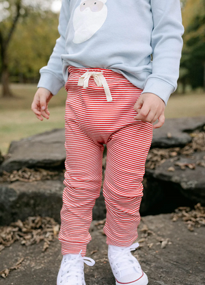 Red Stripe Knit Pant (Toddler)