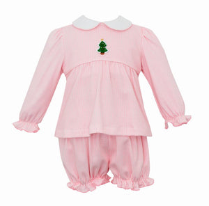 Pink Check Tree Bloomer Set (Toddler)
