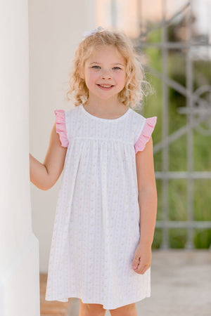 Scarlett Scallop Floral Dress (Kid)