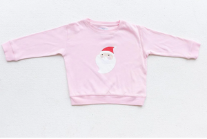 Pink Santa Sweatshirt (Toddler)