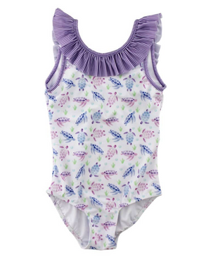 Pastel Turtle Swimsuit (Toddler)