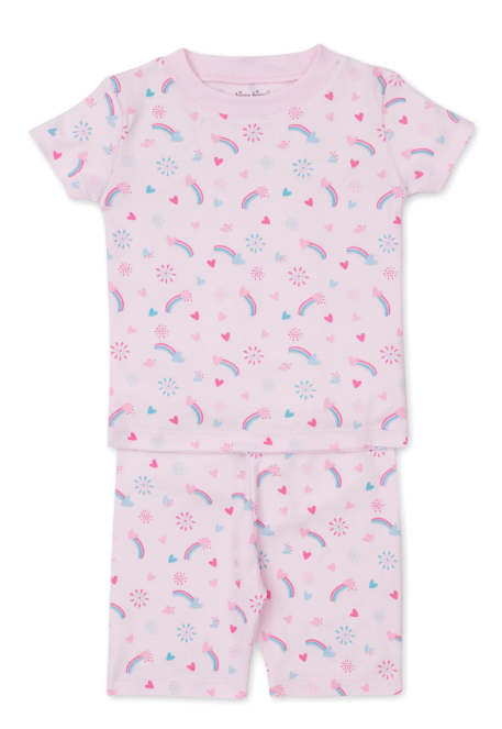 Short Pajama Set-Hearts & Rainbows