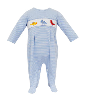 Blue Stripe Dino Playsuit (Baby)