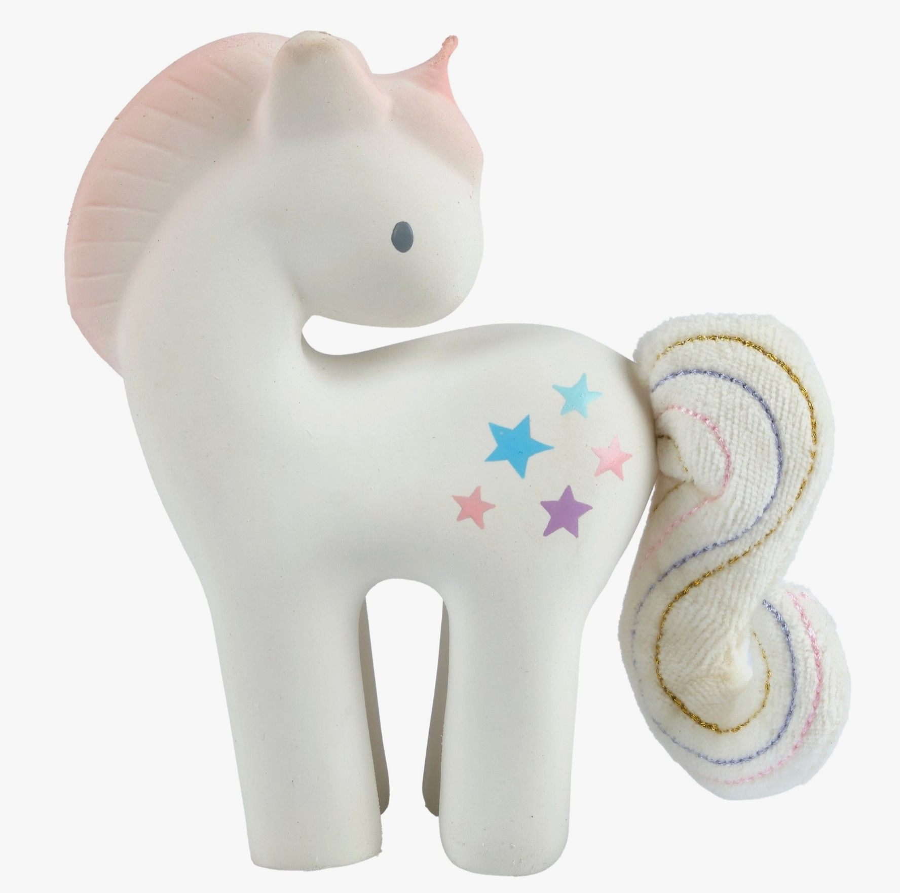 Cotton Candy Unicorn Rattle with Crinkle