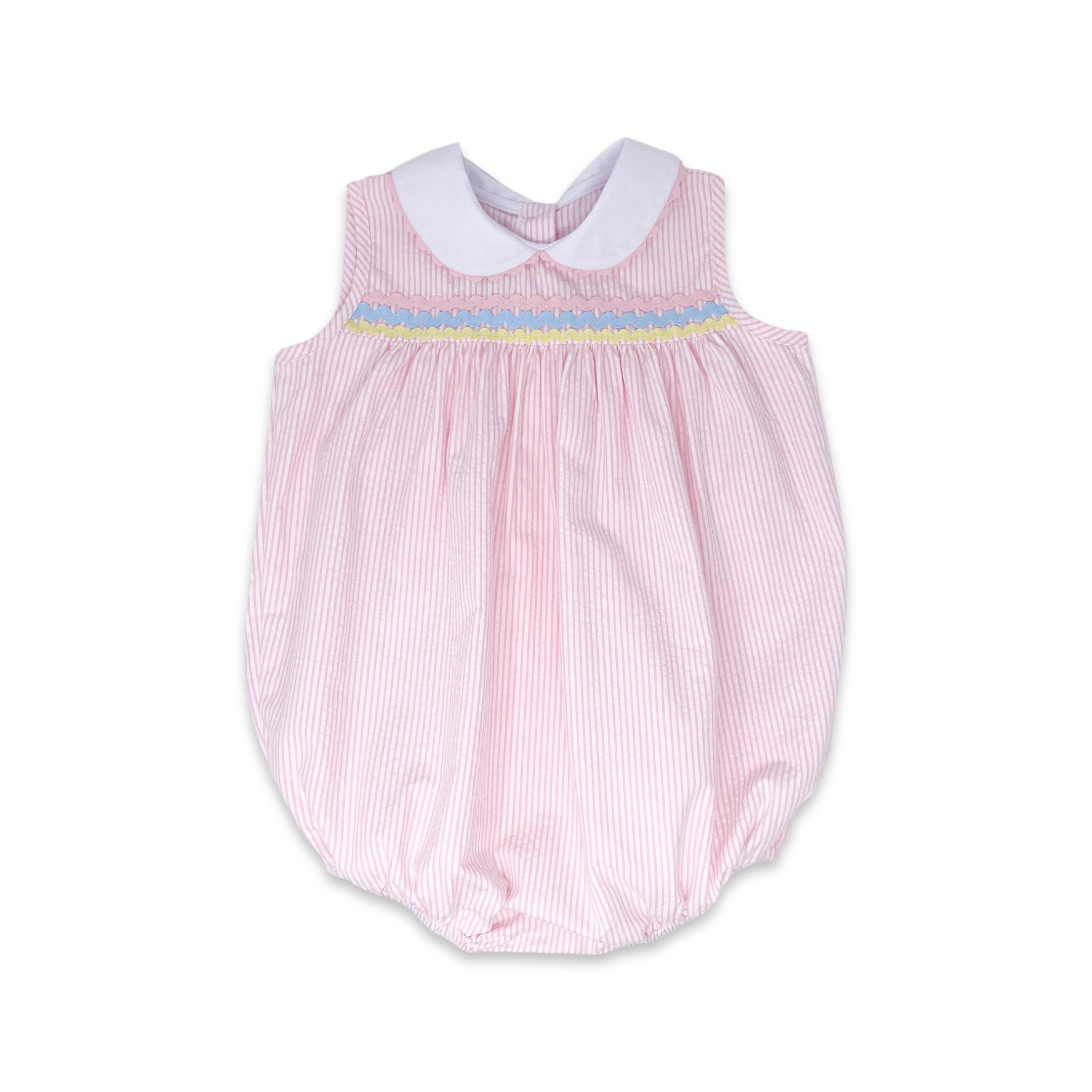 Pink Seersucker Kendall Bubble (Infant)