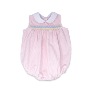 Pink Seersucker Kendall Bubble (Infant)