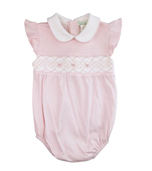 Bows Hand Smocked Baby Girl Romper (Baby)