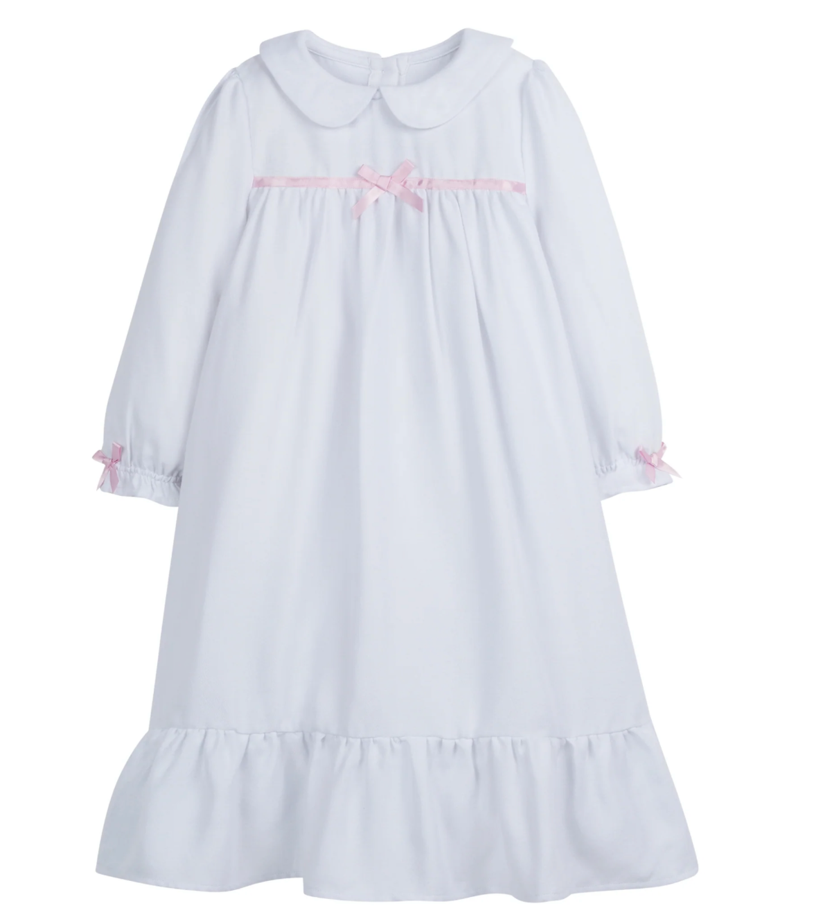 Classic Nightgown-White with Light Pink (Kid)