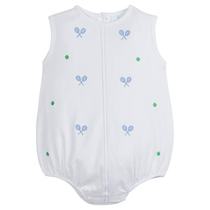 Embroidered Blue Tennis Bubble (Baby)