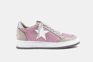 Pink Glitter Paz Sneaker