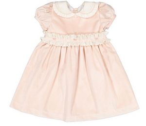 Powder Pink Velvet Dress (Toddler)