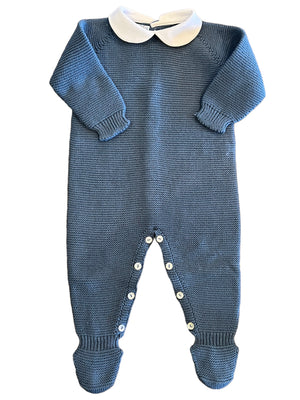 Steward Blue Footie with Collar (Infant)