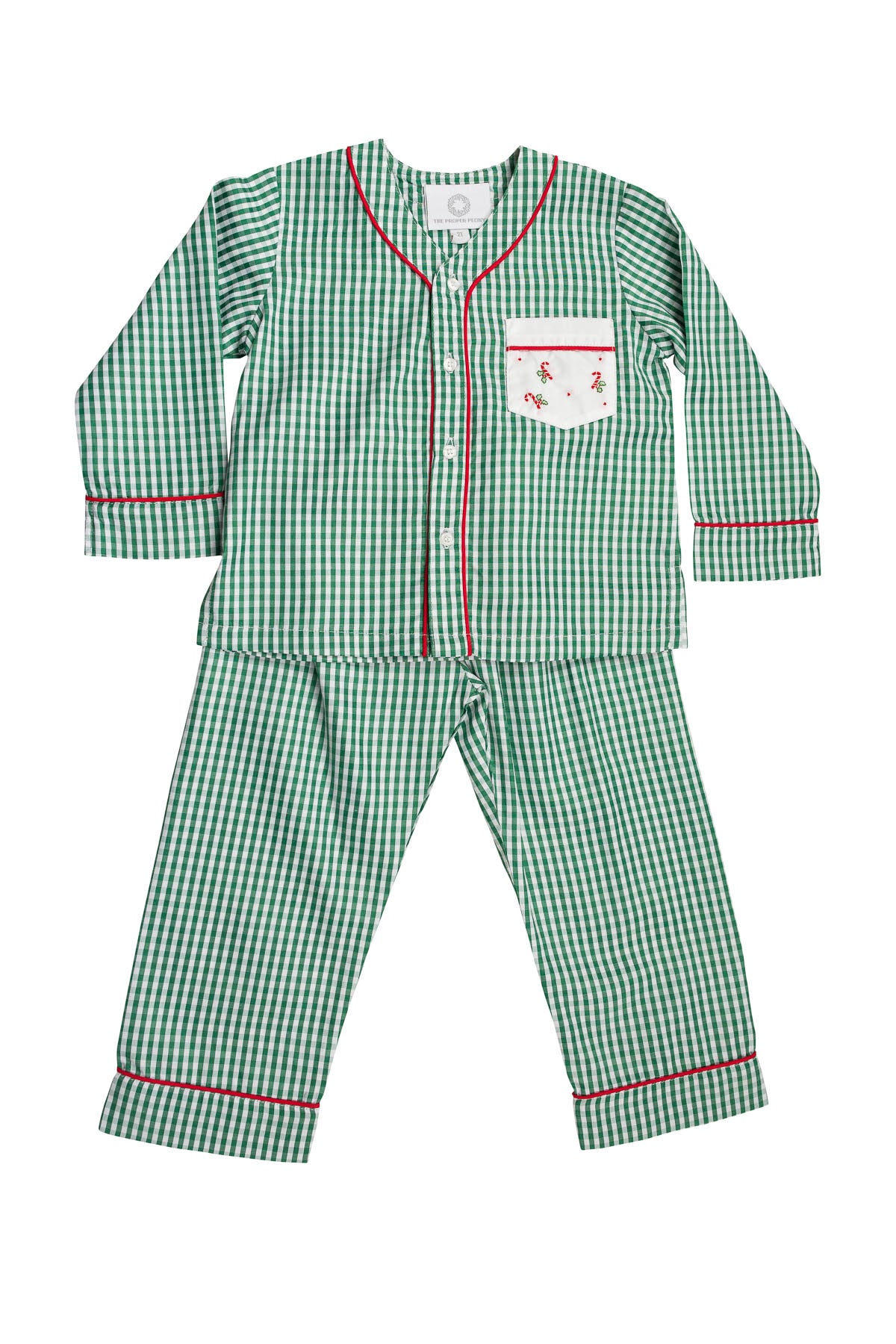 Candy Cane Loungewear Boy Pant Set (Toddler)
