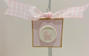 Carriage Canvas Ornament