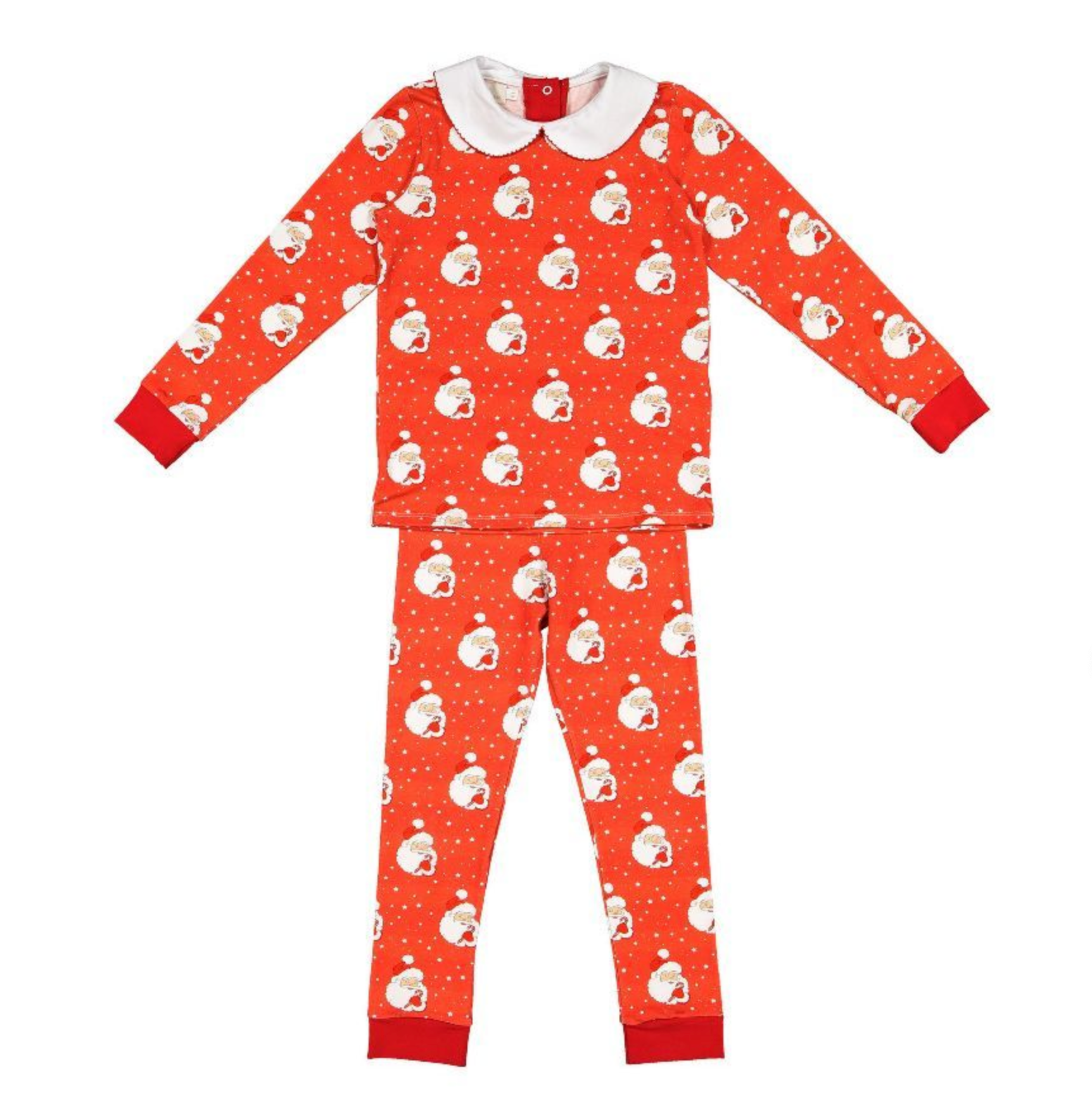 Red Santa Glow Girl 2 Piece Pajama (Toddler)