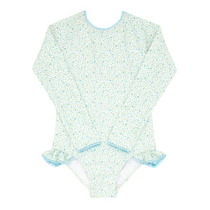 Hibiscus Ditsy Floral Rashguard One Piece (Toddler)