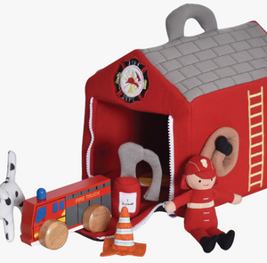 Fire Station with Hat & Accessories