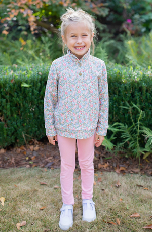 Wynnie Floral Popped Collar Pullover Set (Kid)