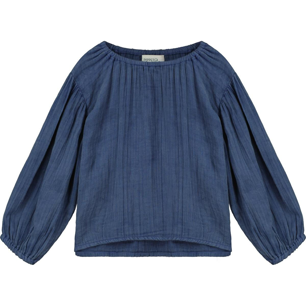 Indigo Peasant Blouse